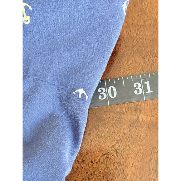 Vintage Basic Editions Button Up Shirt Women's Size 4X Anchor Print Short Sleeve - Picture 4 of 8